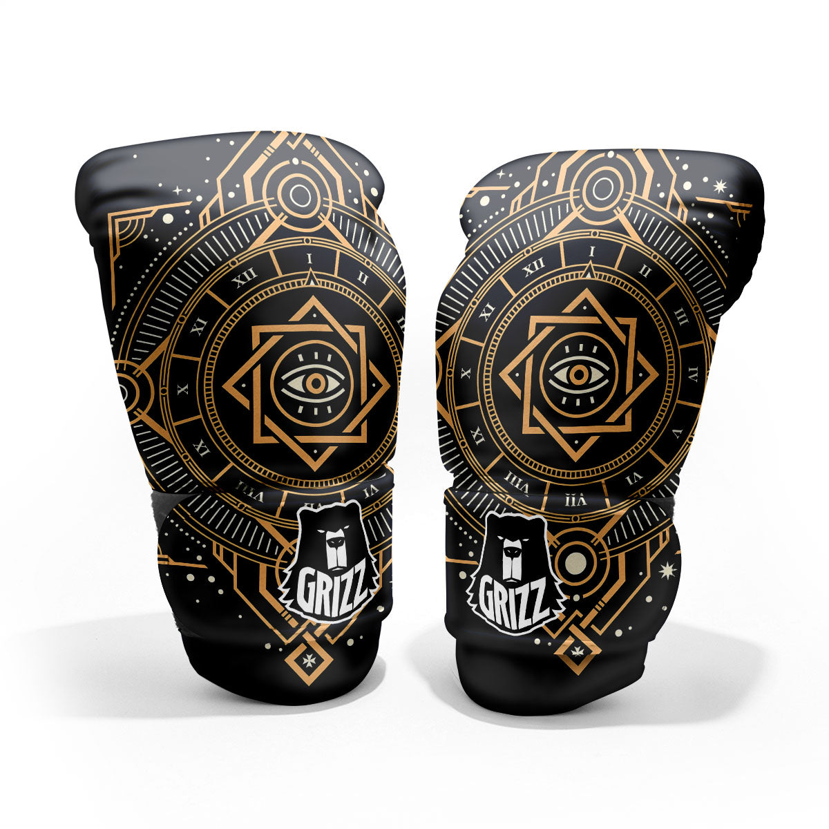 Freemasonry Masonic Eye Print Pro Boxing Glove