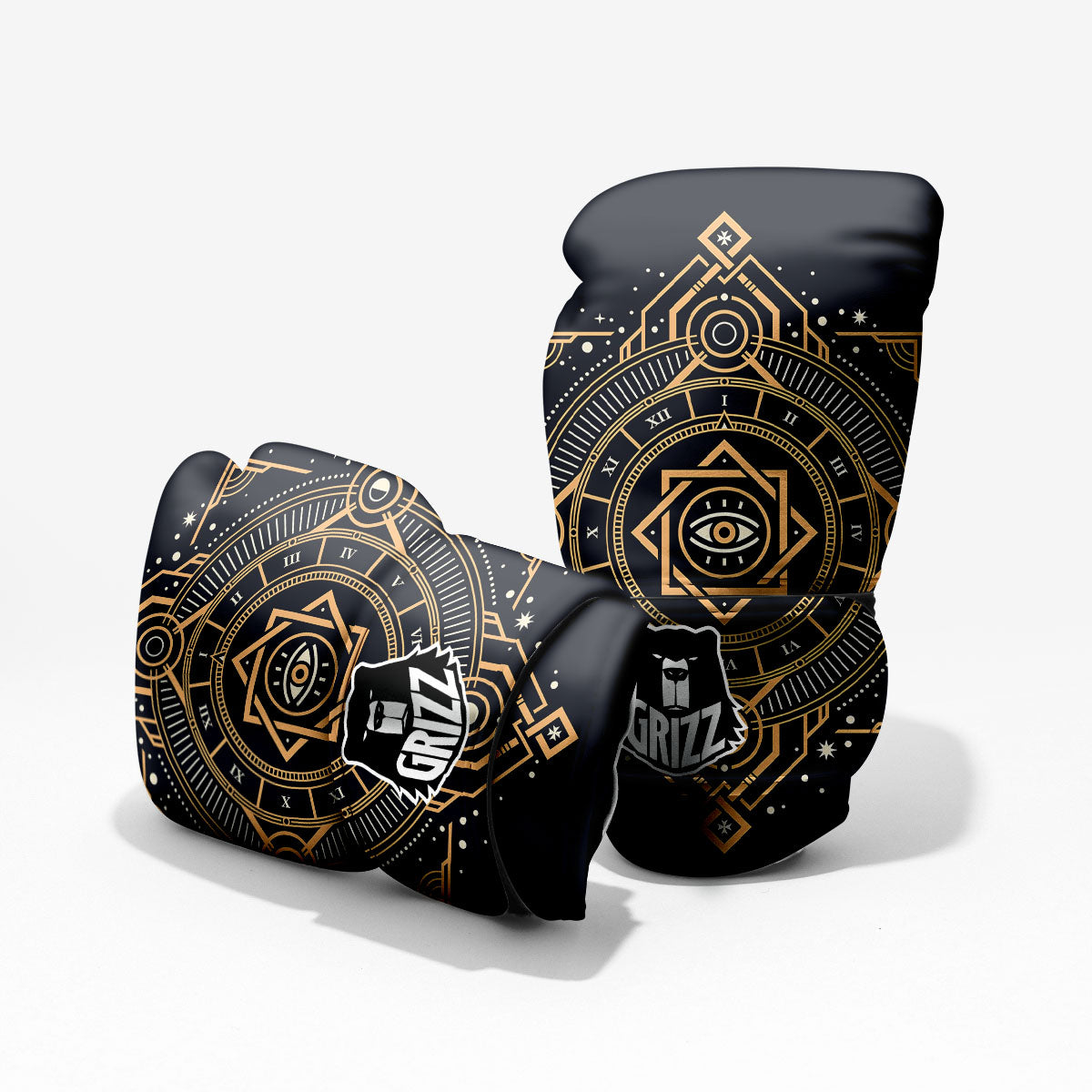 Freemasonry Masonic Eye Print Pro Boxing Glove