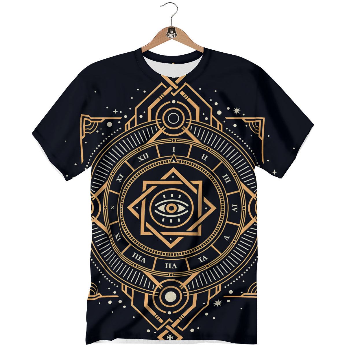 Freemasonry Masonic Eye Print T-Shirt-grizzshop