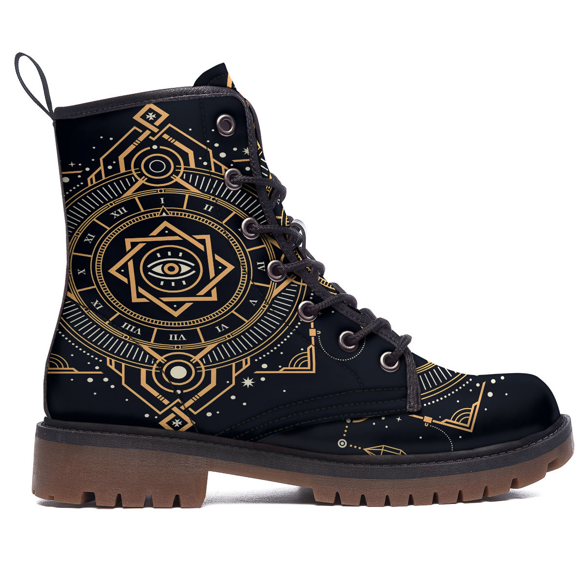 Freemasonry Masonic Eye Print Work Boots-grizzshop