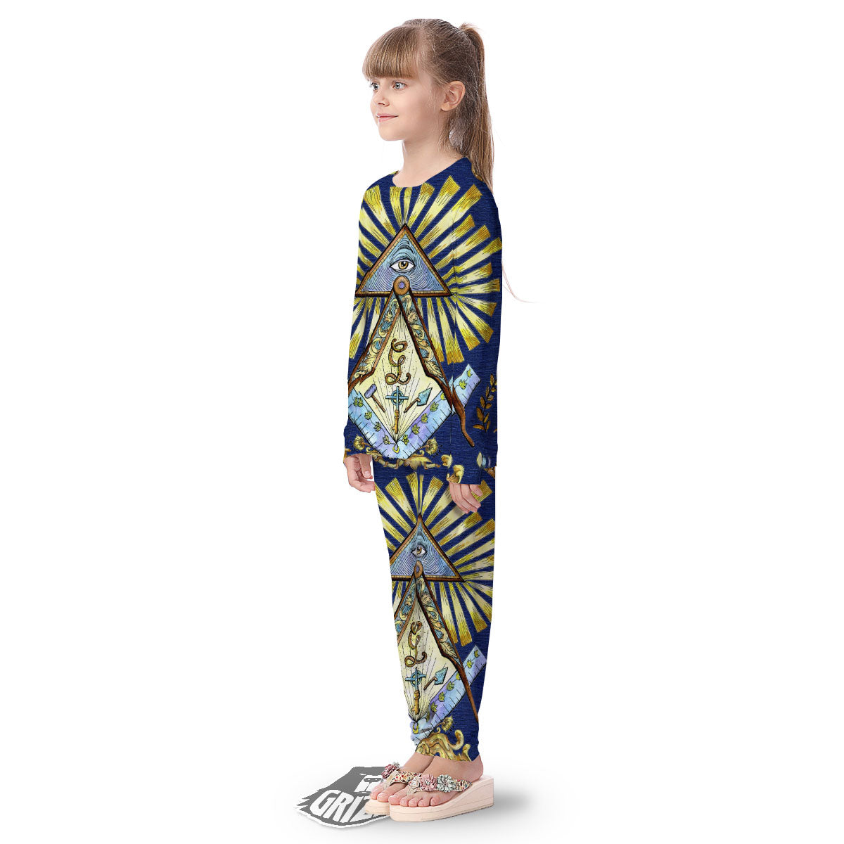 Freemasonry Masonic Vintage Print Kid's Pajamas-grizzshop