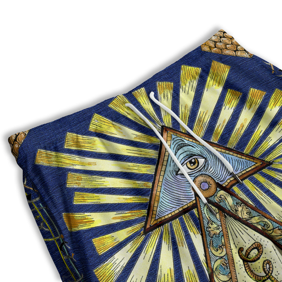 Freemasonry Masonic Vintage Print Men's Athletic Shorts