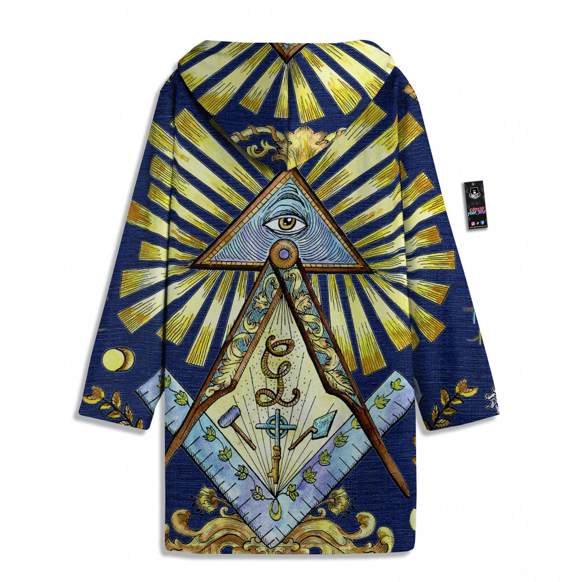 Freemasonry Masonic Vintage Print Men's Windbreaker Jacket-grizzshop
