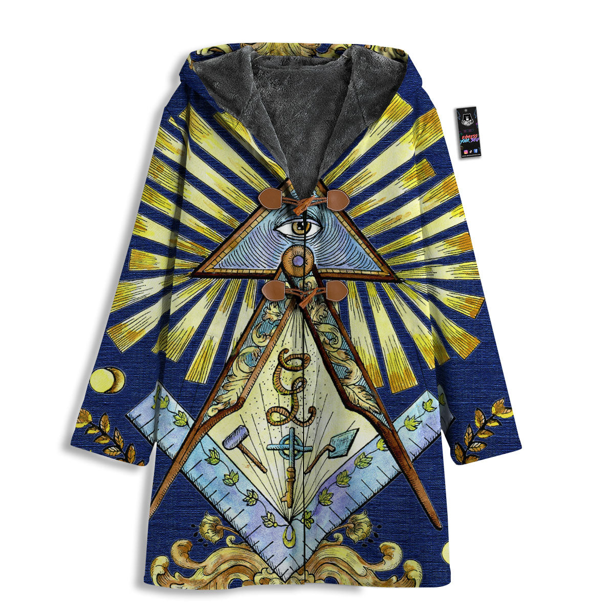 Freemasonry Masonic Vintage Print Men's Windbreaker Jacket-grizzshop