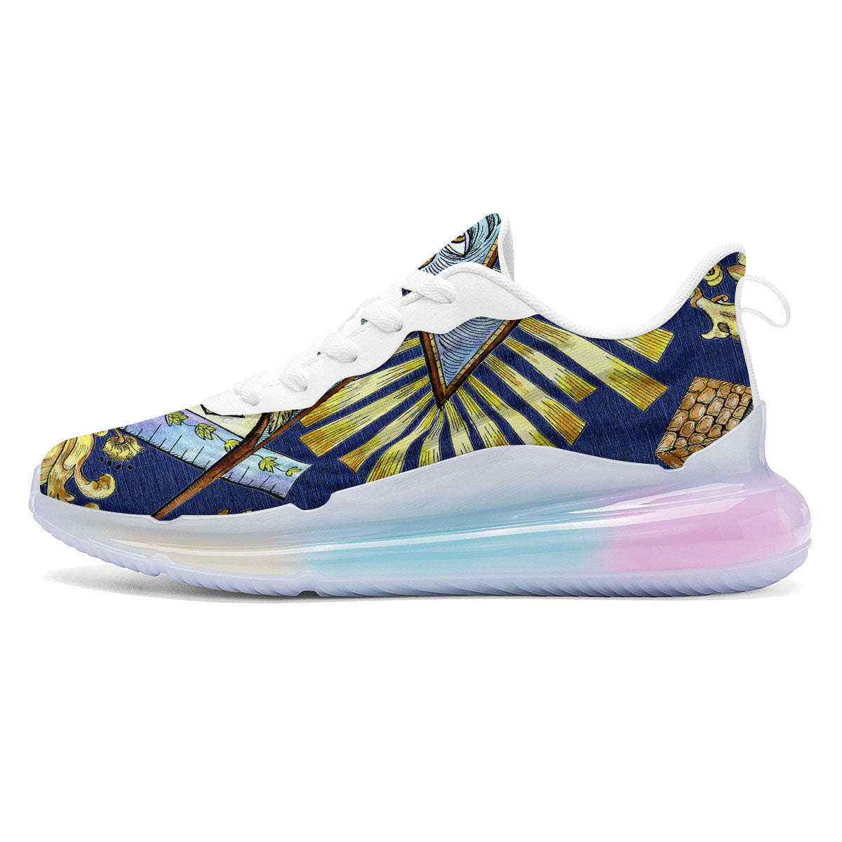 Freemasonry Masonic Vintage Print Running Sneakers-grizzshop