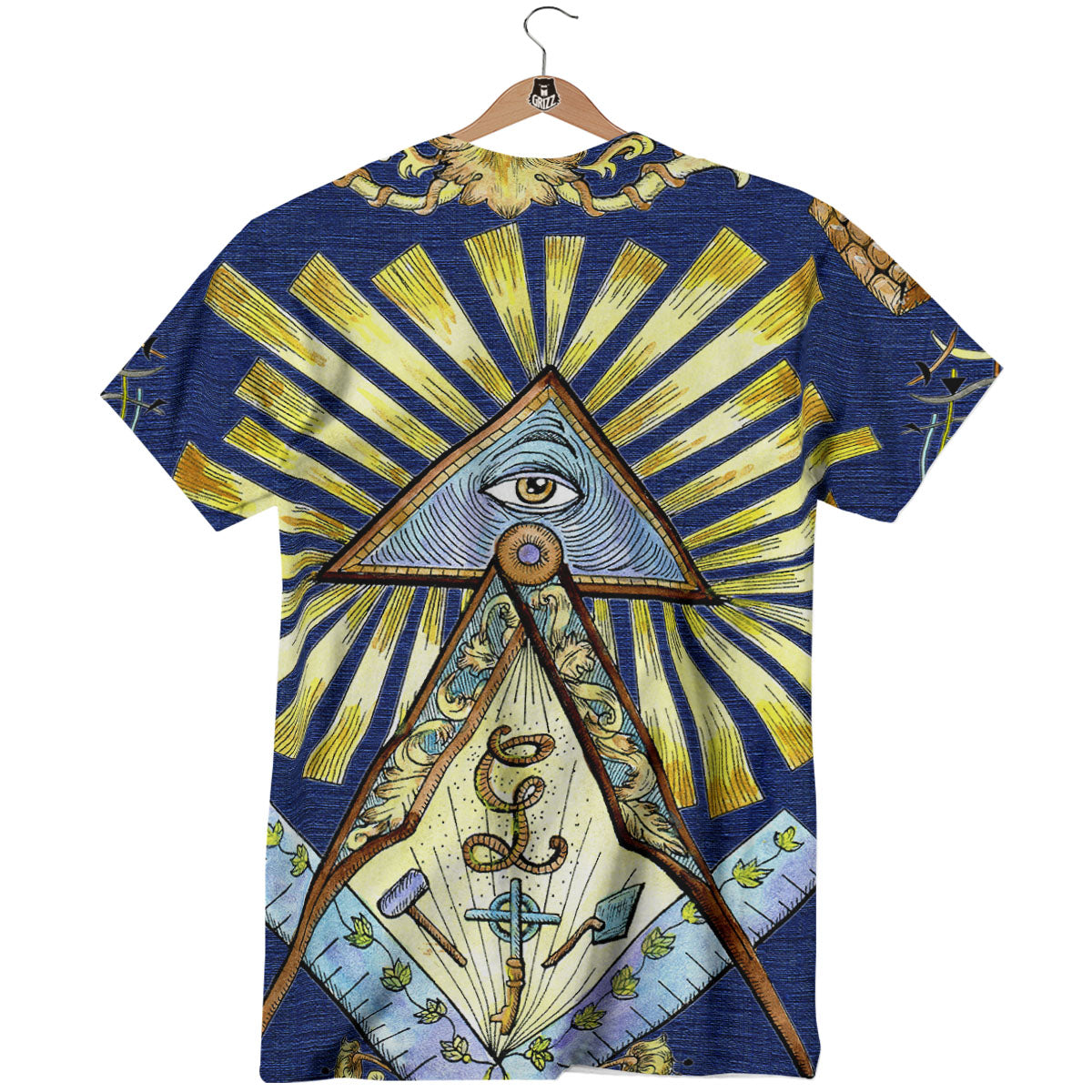 Freemasonry Masonic Vintage Print T-Shirt-grizzshop