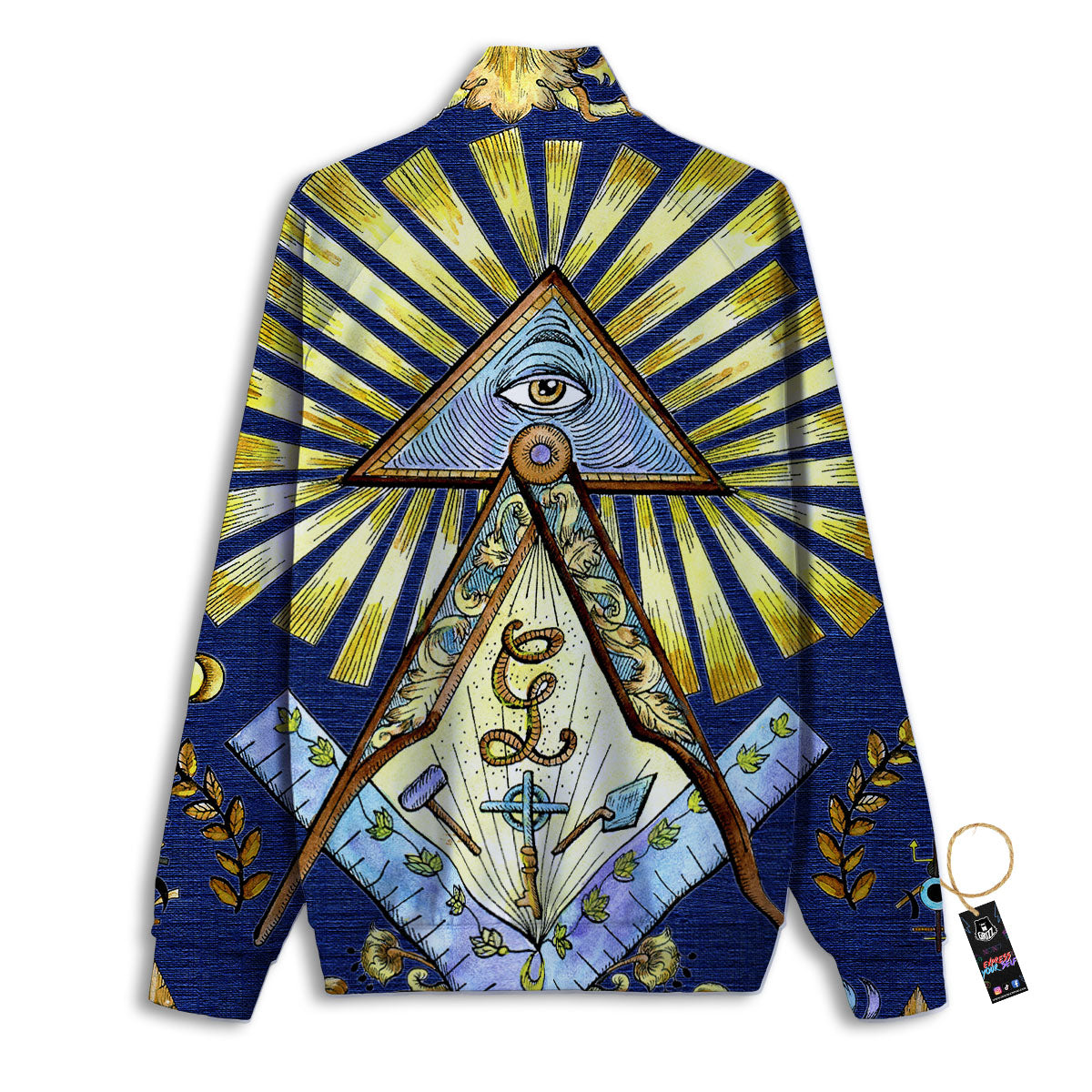 Freemasonry Masonic Vintage Print Track Jacket-grizzshop