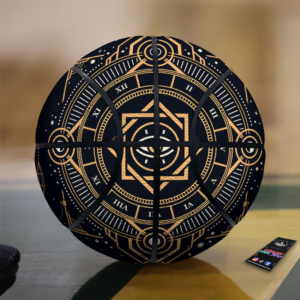 Freemasonry Masonic Eye Print Basketball