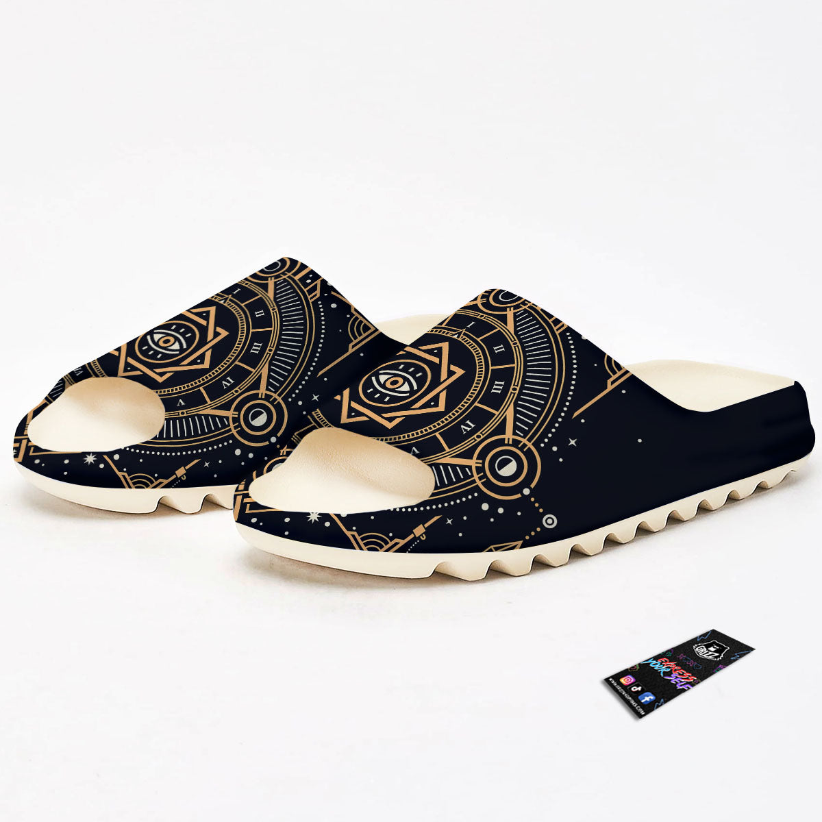 Freemasonry Masonic Eye Print Sandals-grizzshop