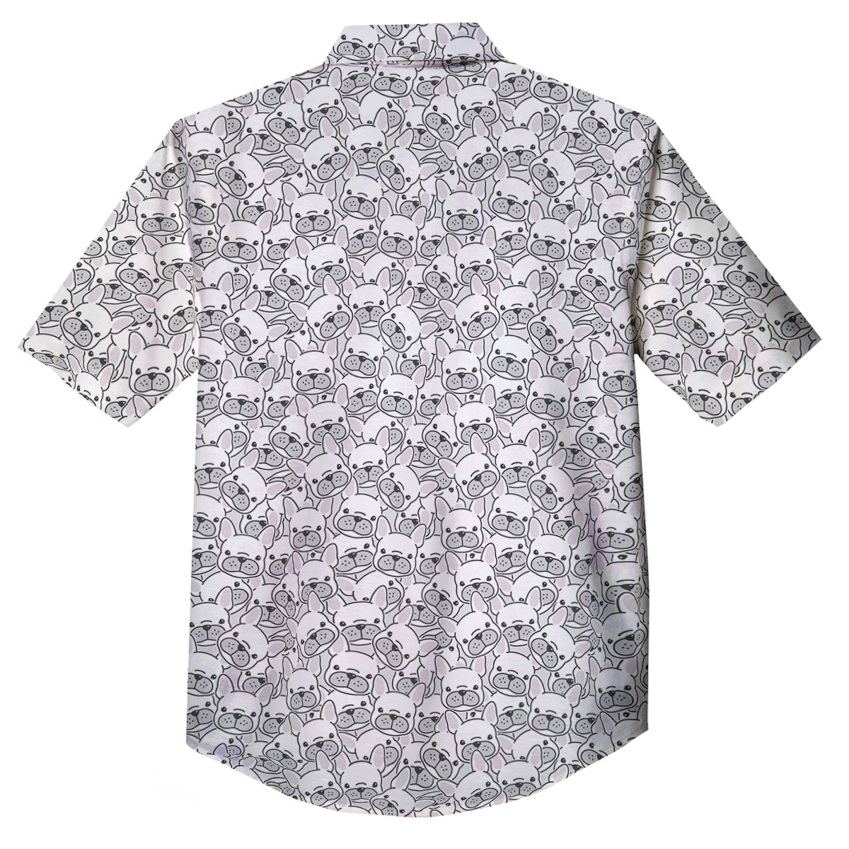 French Bulldog Cartoon Print Pattern Button Up Shirt-grizzshop