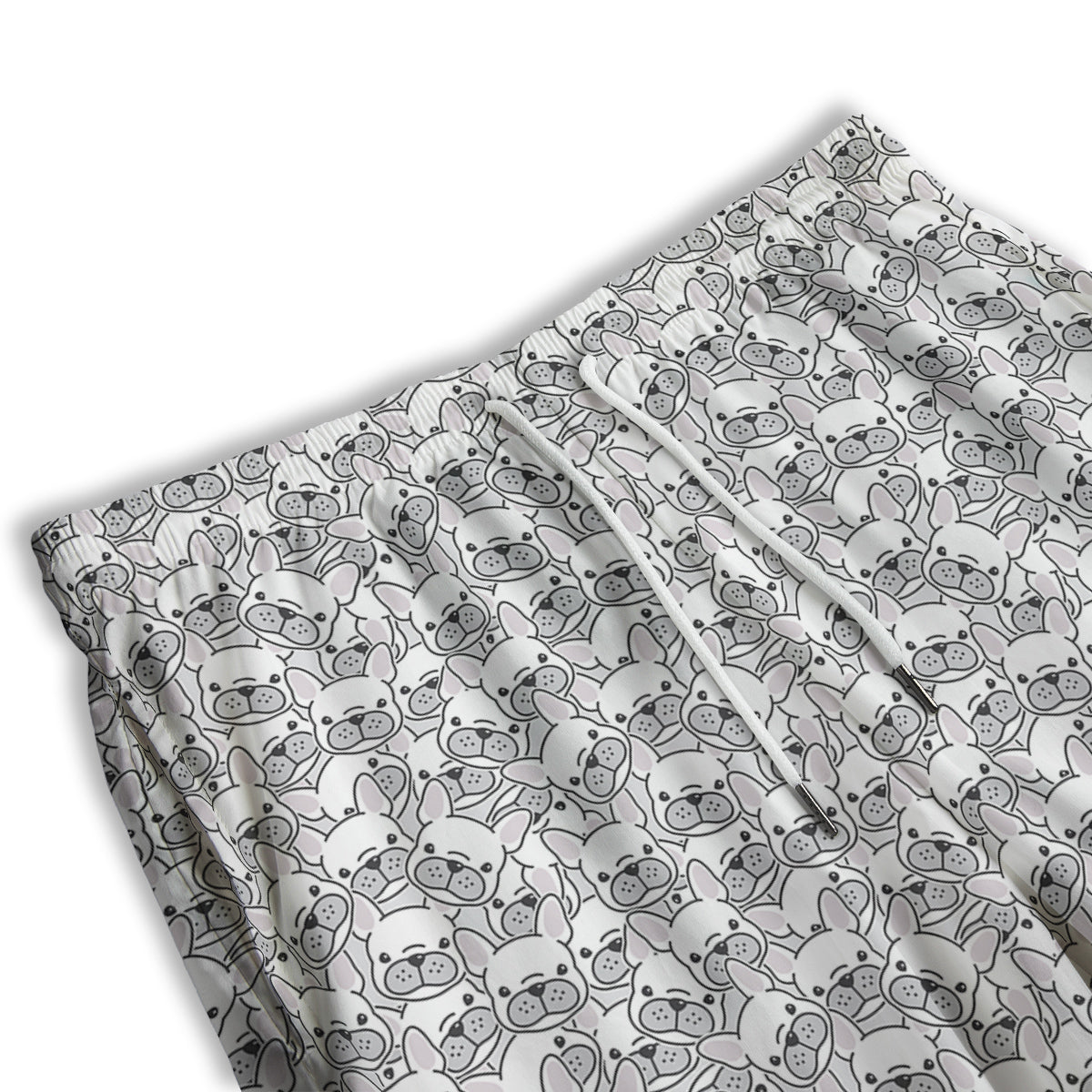 French Bulldog Cartoon Print Pattern Men's Athletic Shorts