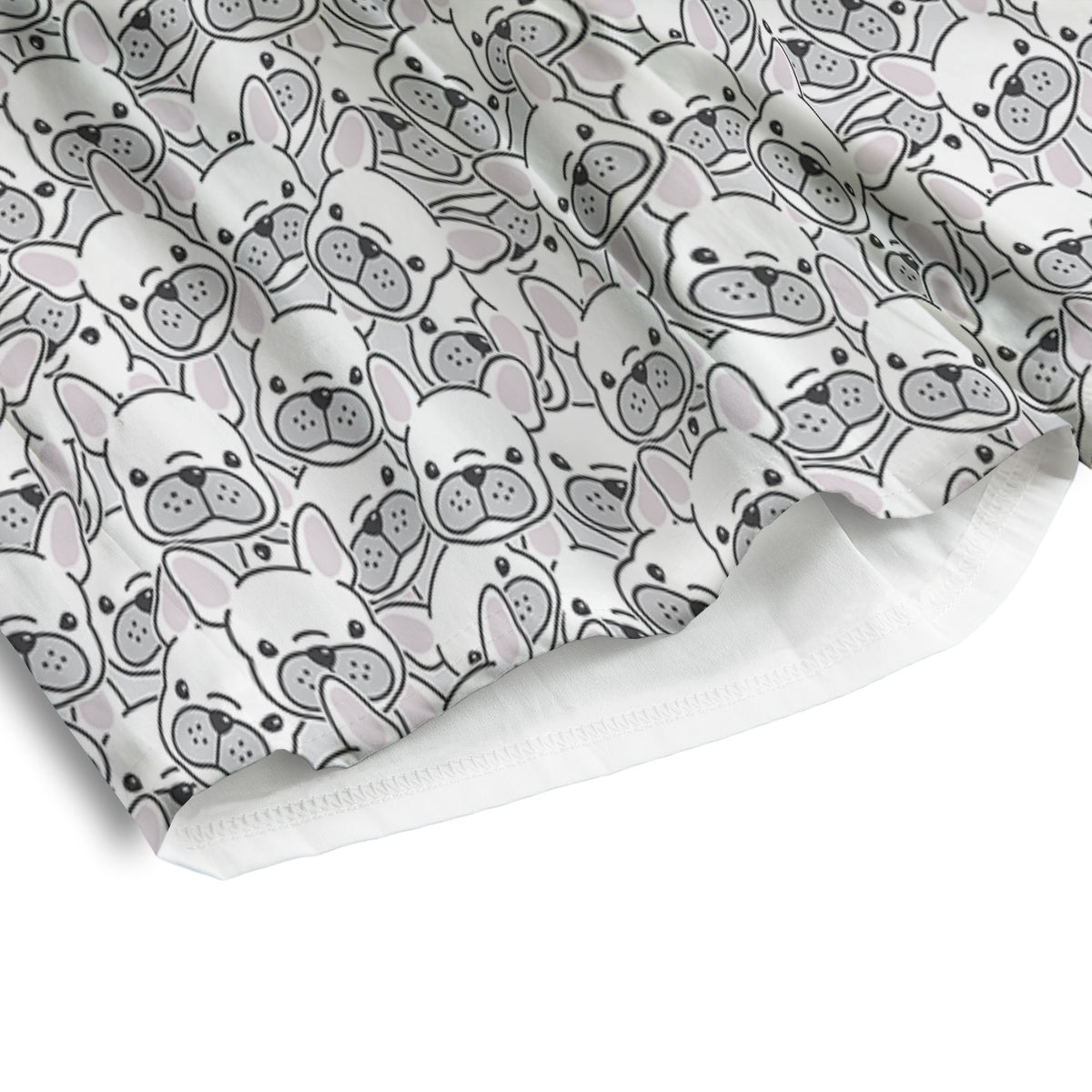 French Bulldog Cartoon Print Pattern Men's Athletic Shorts
