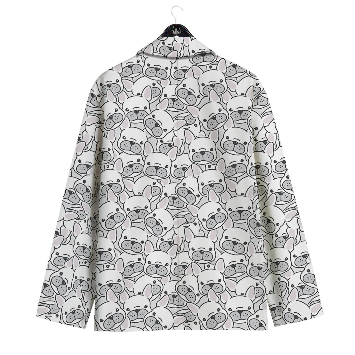 French Bulldog Cartoon Print Pattern Men's Sport Coat-grizzshop