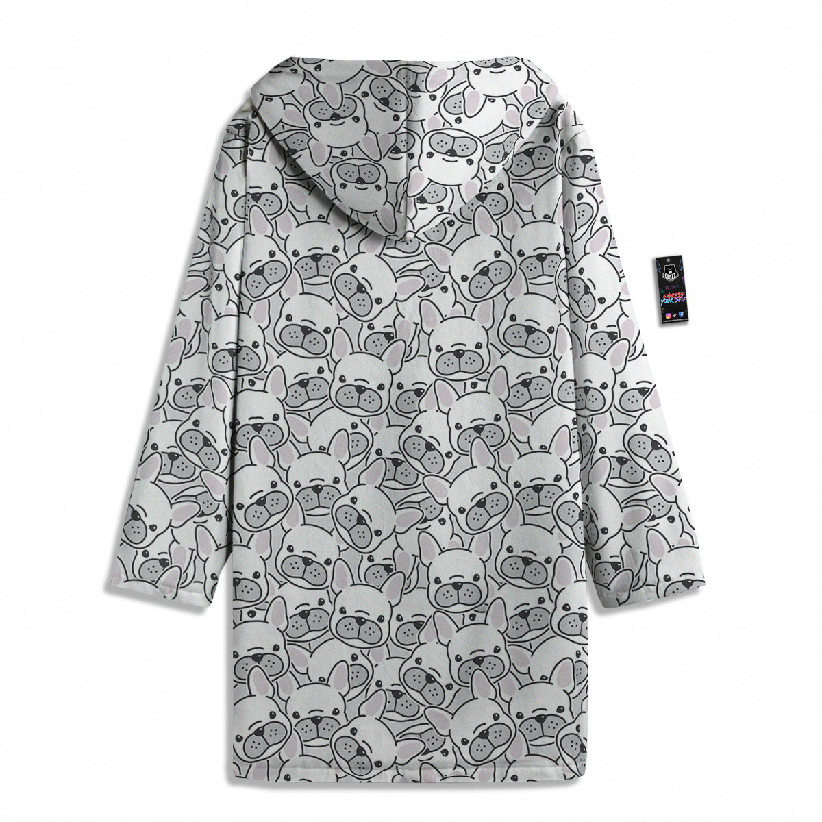 French Bulldog Cartoon Print Pattern Men's Windbreaker Jacket-grizzshop