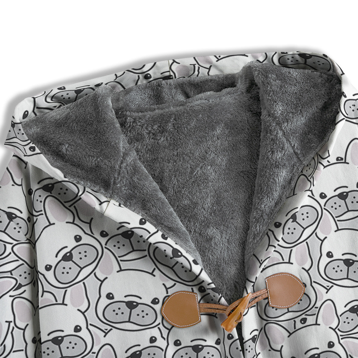 French Bulldog Cartoon Print Pattern Men's Windbreaker Jacket-grizzshop