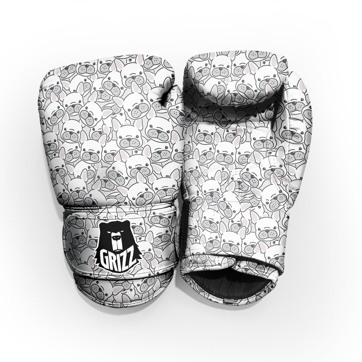 French Bulldog Cartoon Print Pattern Pro Boxing Glove