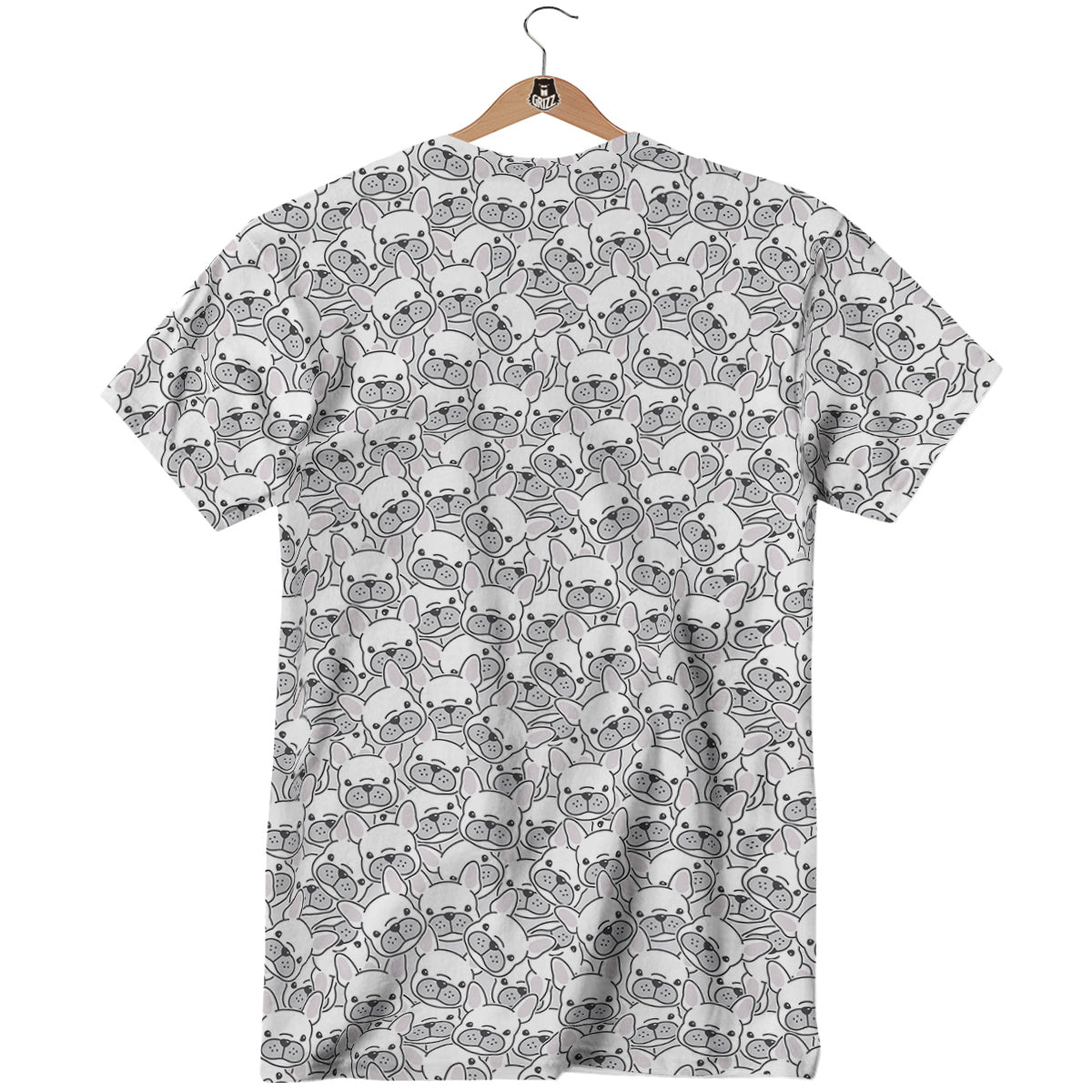 French Bulldog Cartoon Print Pattern T-Shirt-grizzshop