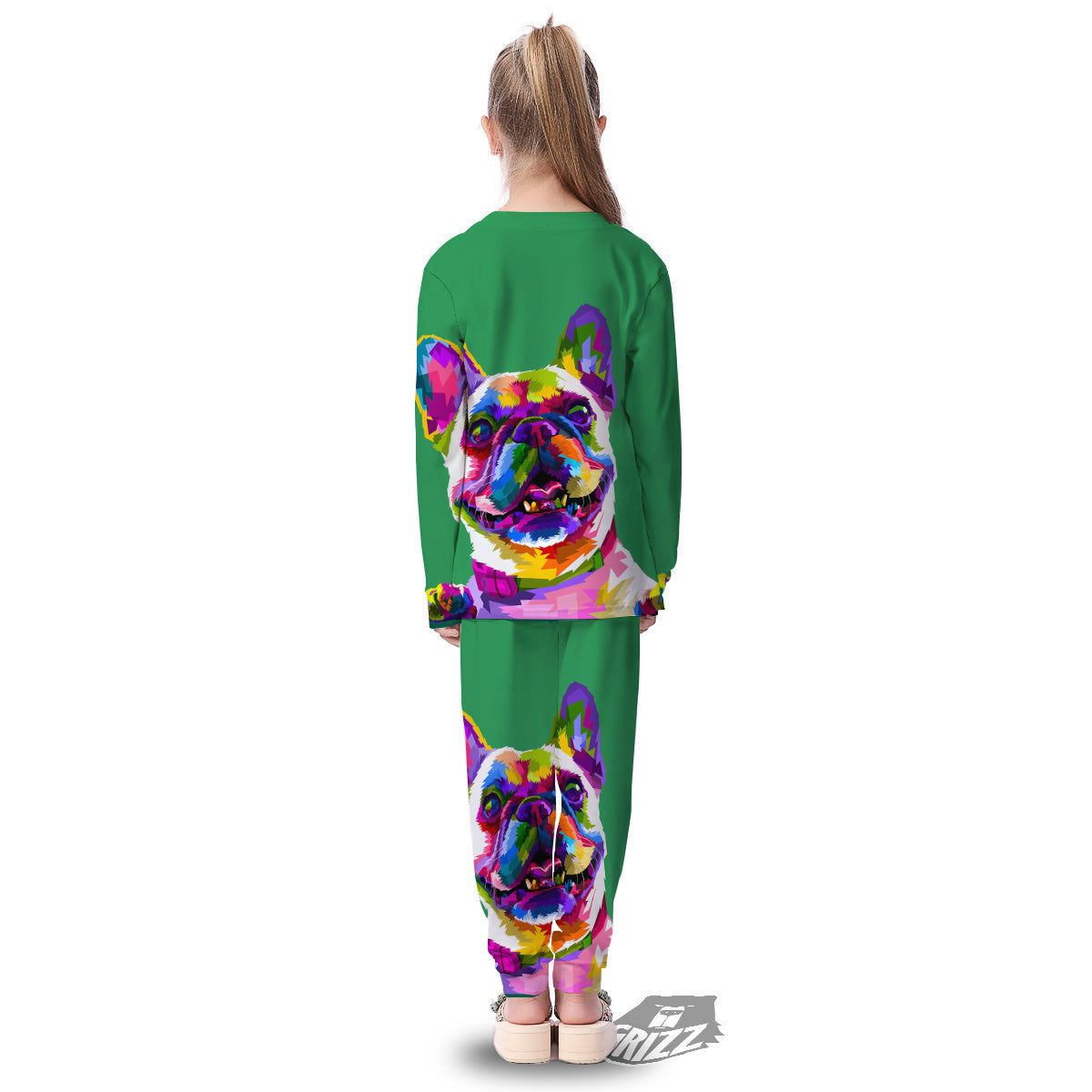 French Bulldog Coloful Print Kid's Pajamas-grizzshop