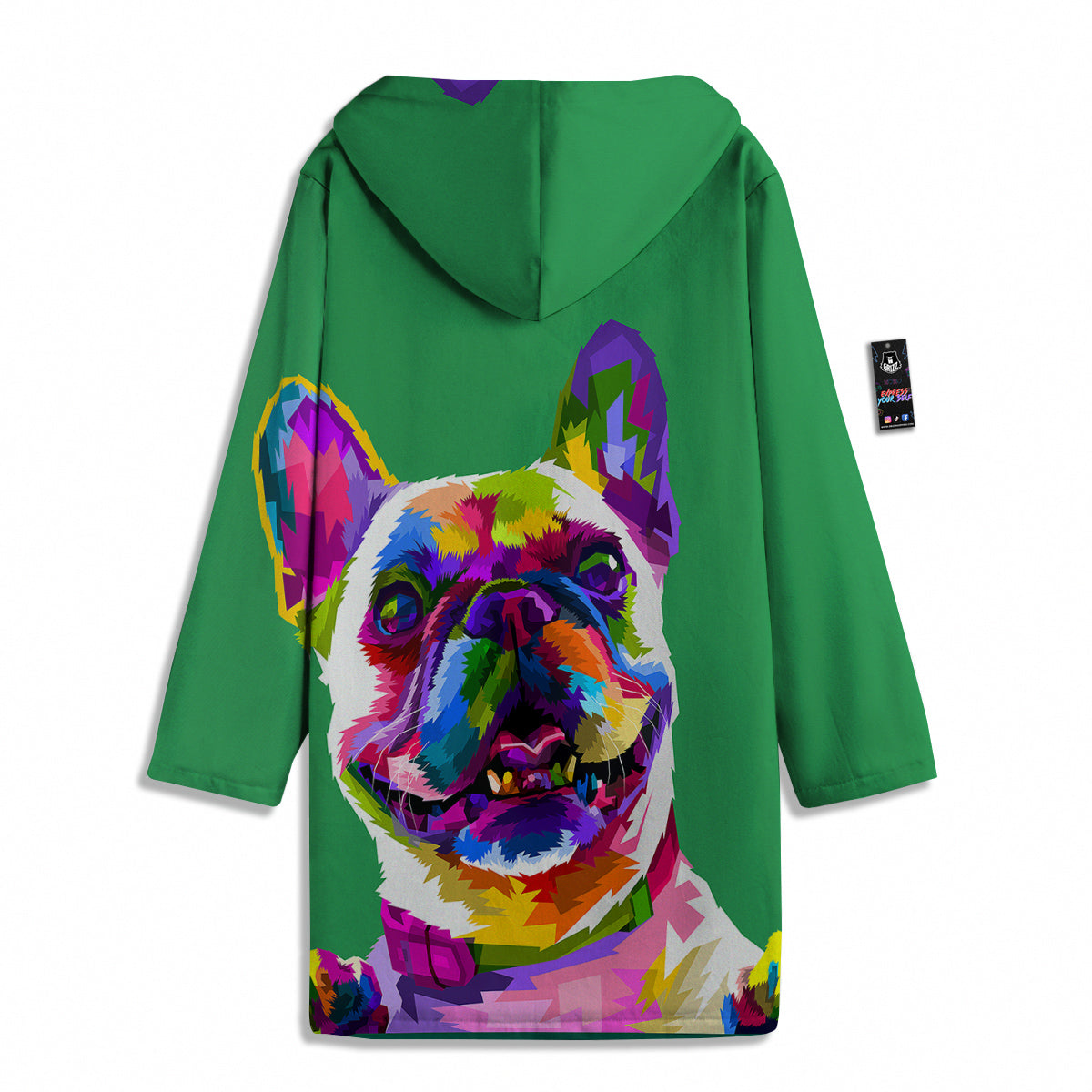 French Bulldog Coloful Print Men's Windbreaker Jacket-grizzshop
