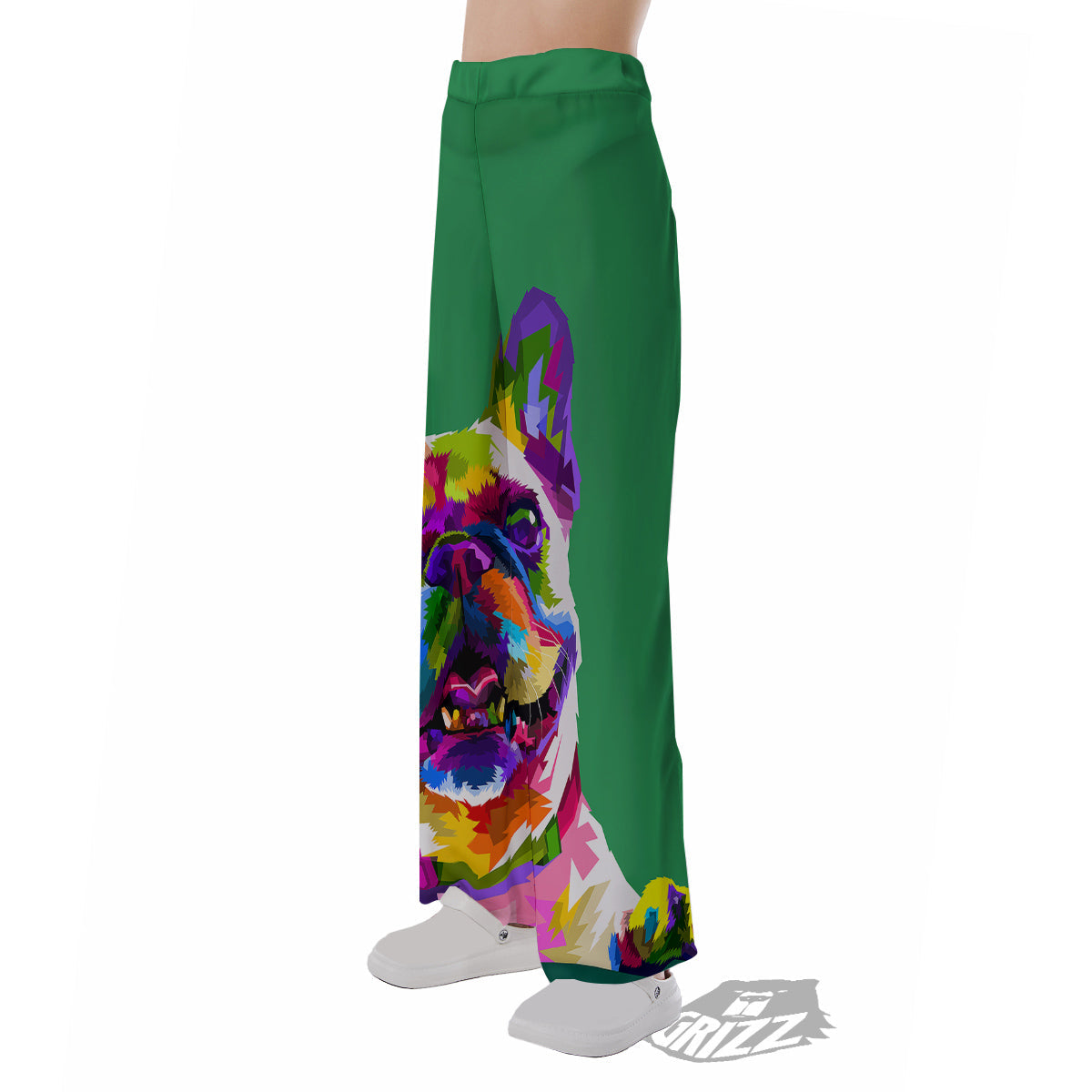 French Bulldog Coloful Print Pajama Pants-grizzshop