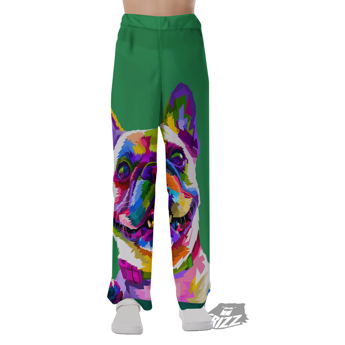 French Bulldog Coloful Print Pajama Pants-grizzshop