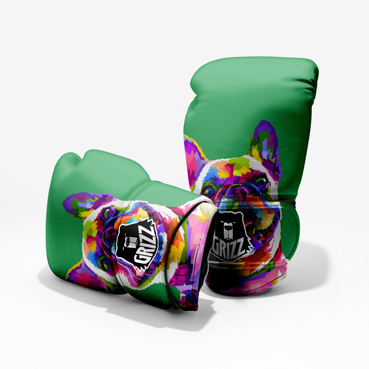 French Bulldog Coloful Print Pro Boxing Glove