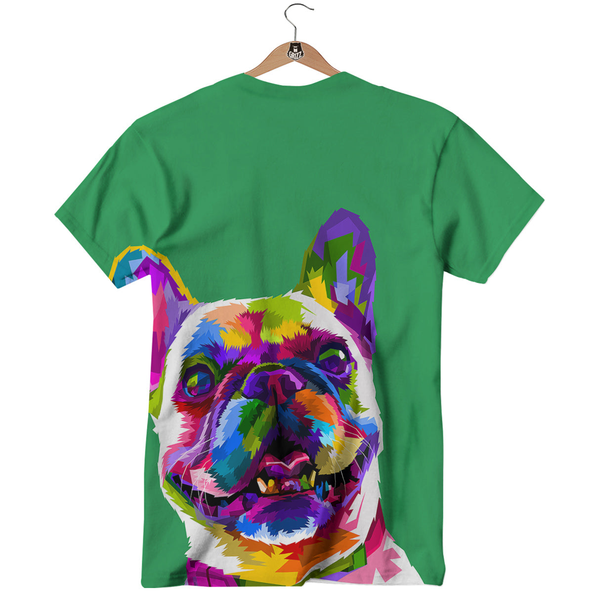 French Bulldog Coloful Print T-Shirt-grizzshop