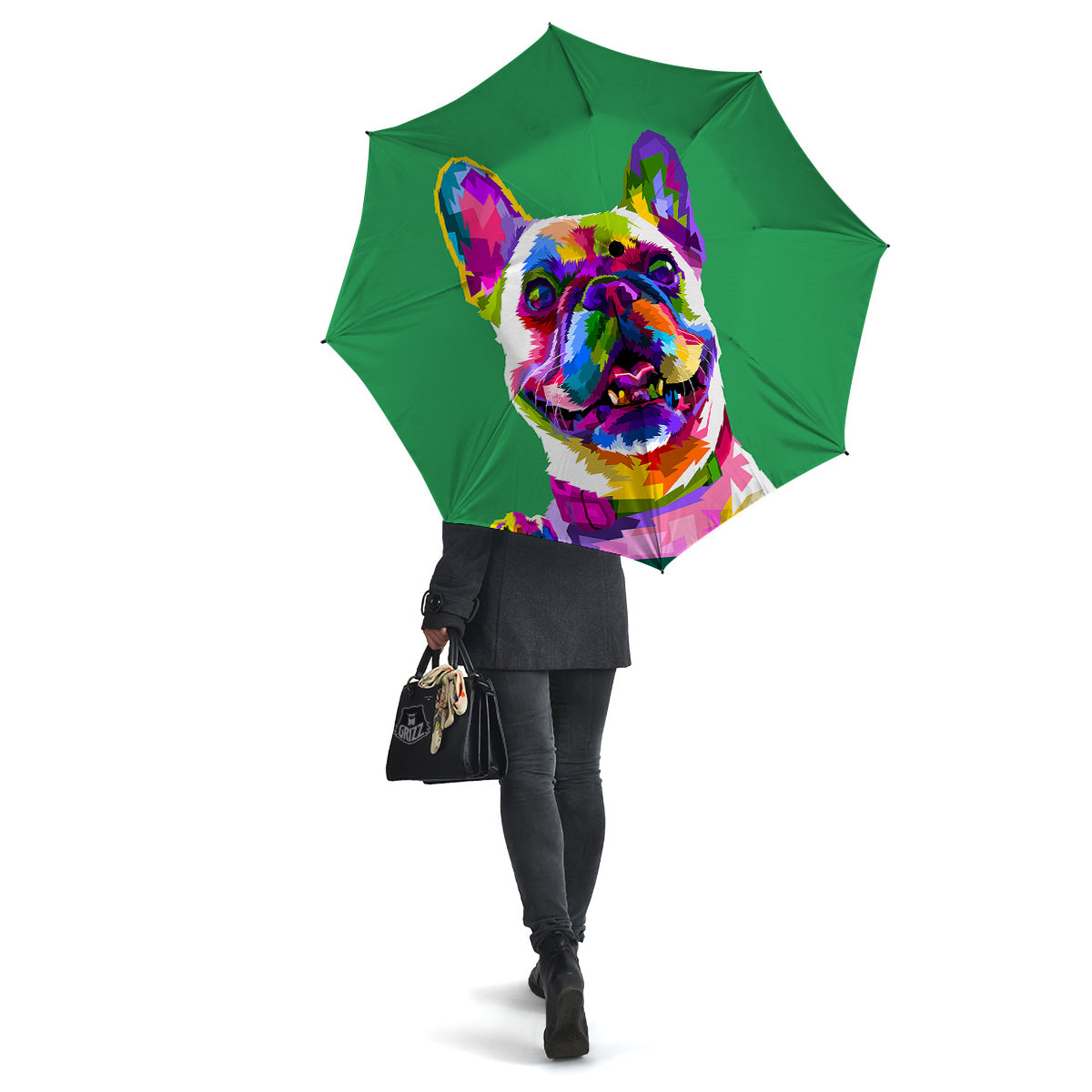 French Bulldog Coloful Print Umbrella-grizzshop