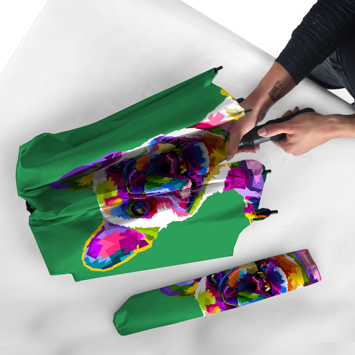 French Bulldog Coloful Print Umbrella-grizzshop