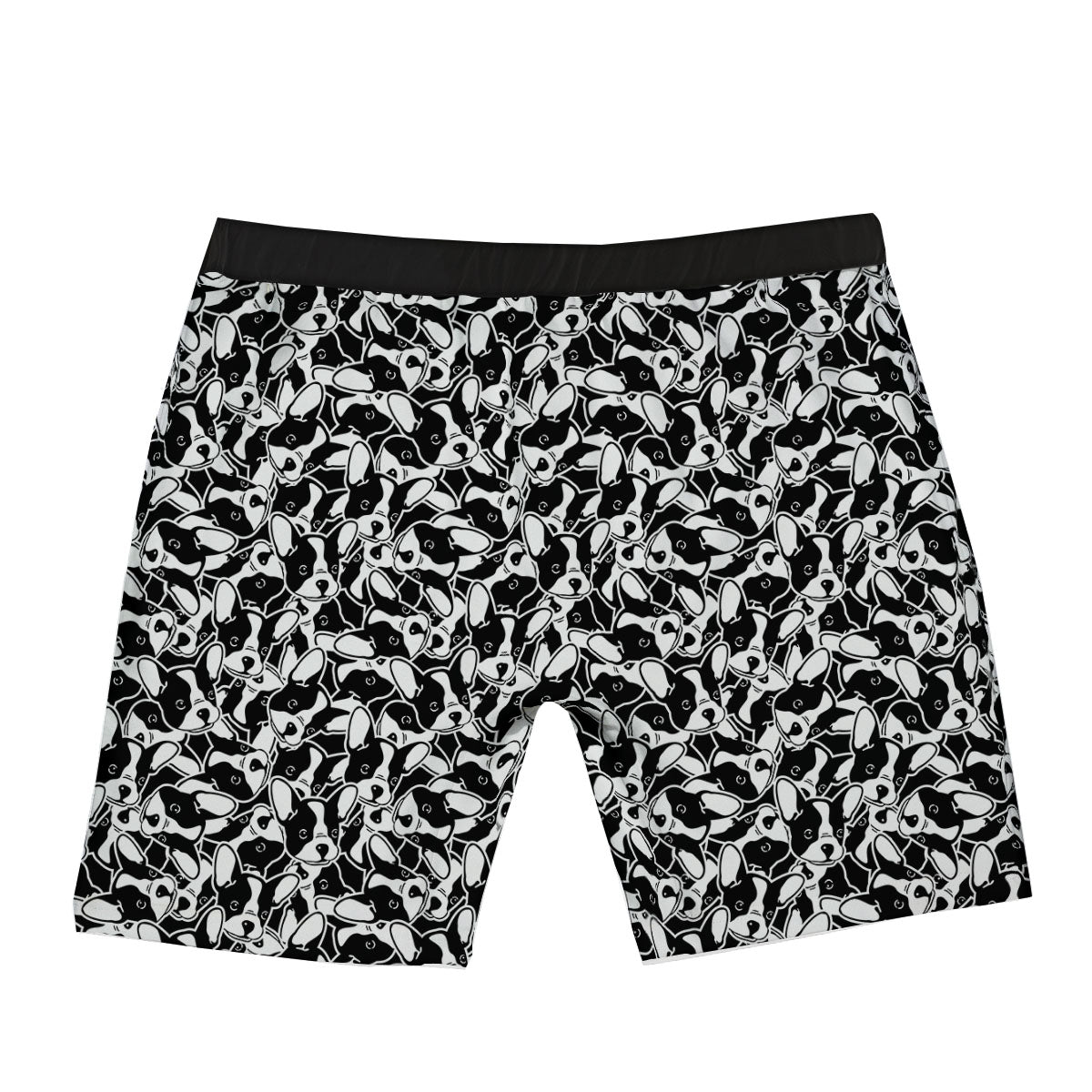 French Bulldog Faces Print Pattern Boxer Briefs-grizzshop