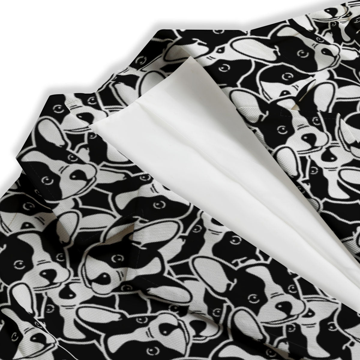 French Bulldog Faces Print Pattern Women's Blazer-grizzshop