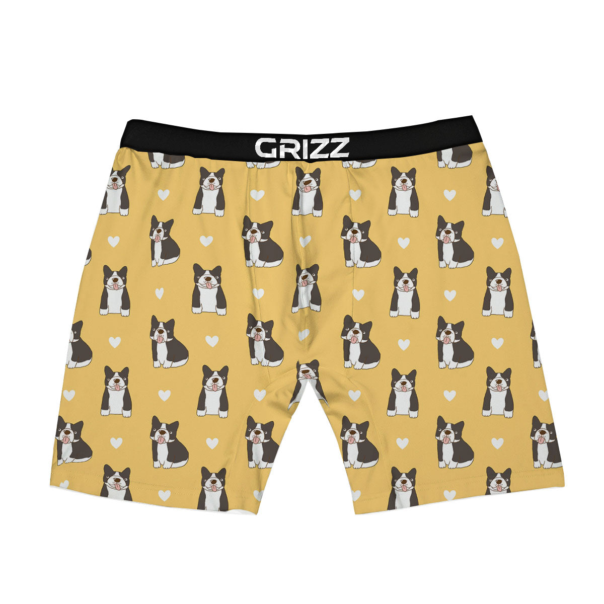 French Bulldog Lovely Print Pattern Boxer Briefs-grizzshop