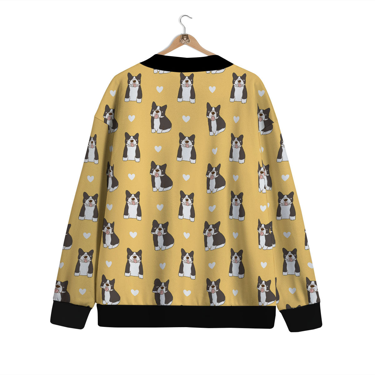 French Bulldog Lovely Print Pattern Cardigan-grizzshop