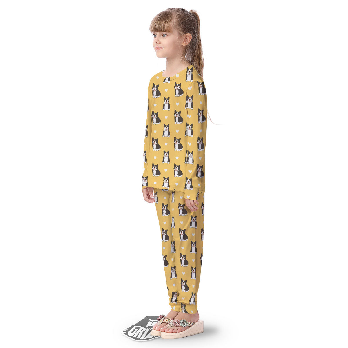 French Bulldog Lovely Print Pattern Kid's Pajamas-grizzshop
