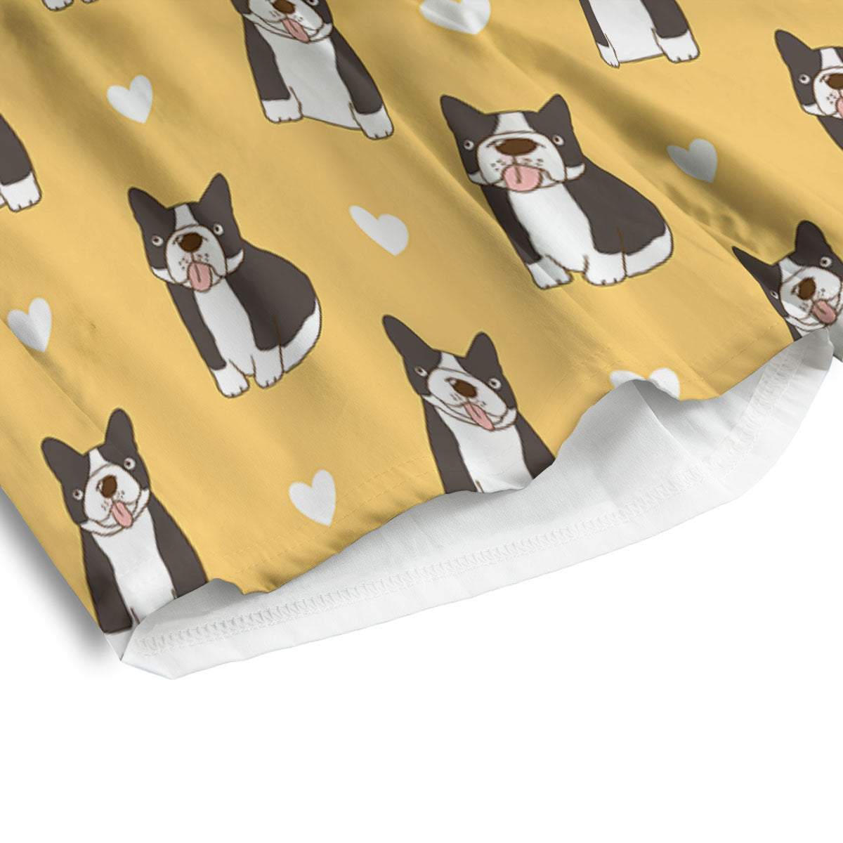 French Bulldog Lovely Print Pattern Men's Athletic Shorts