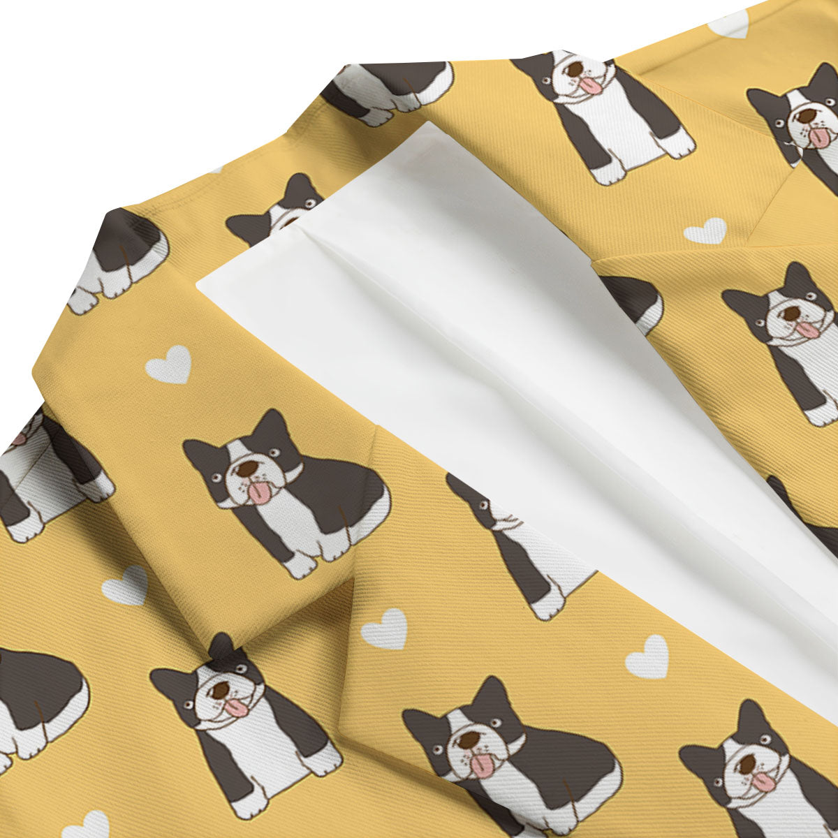French Bulldog Lovely Print Pattern Men's Blazer-grizzshop