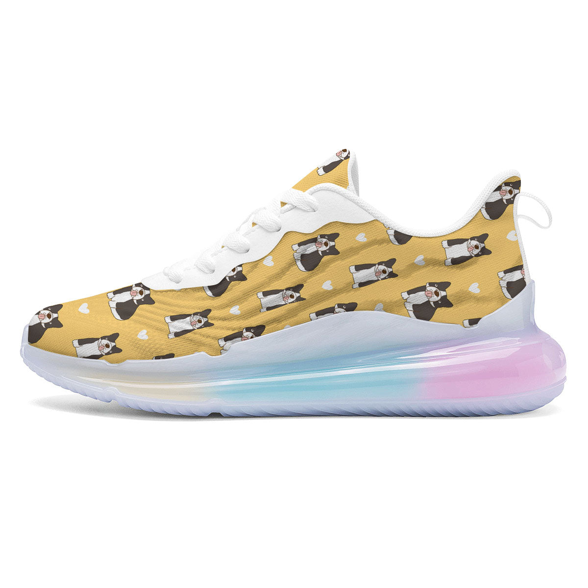 French Bulldog Lovely Print Pattern Running Sneakers-grizzshop