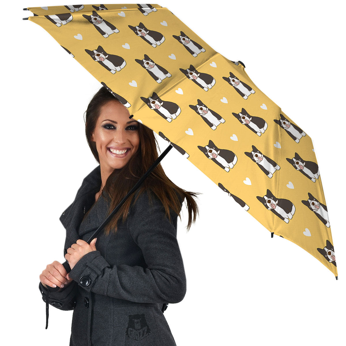 French Bulldog Lovely Print Pattern Umbrella-grizzshop