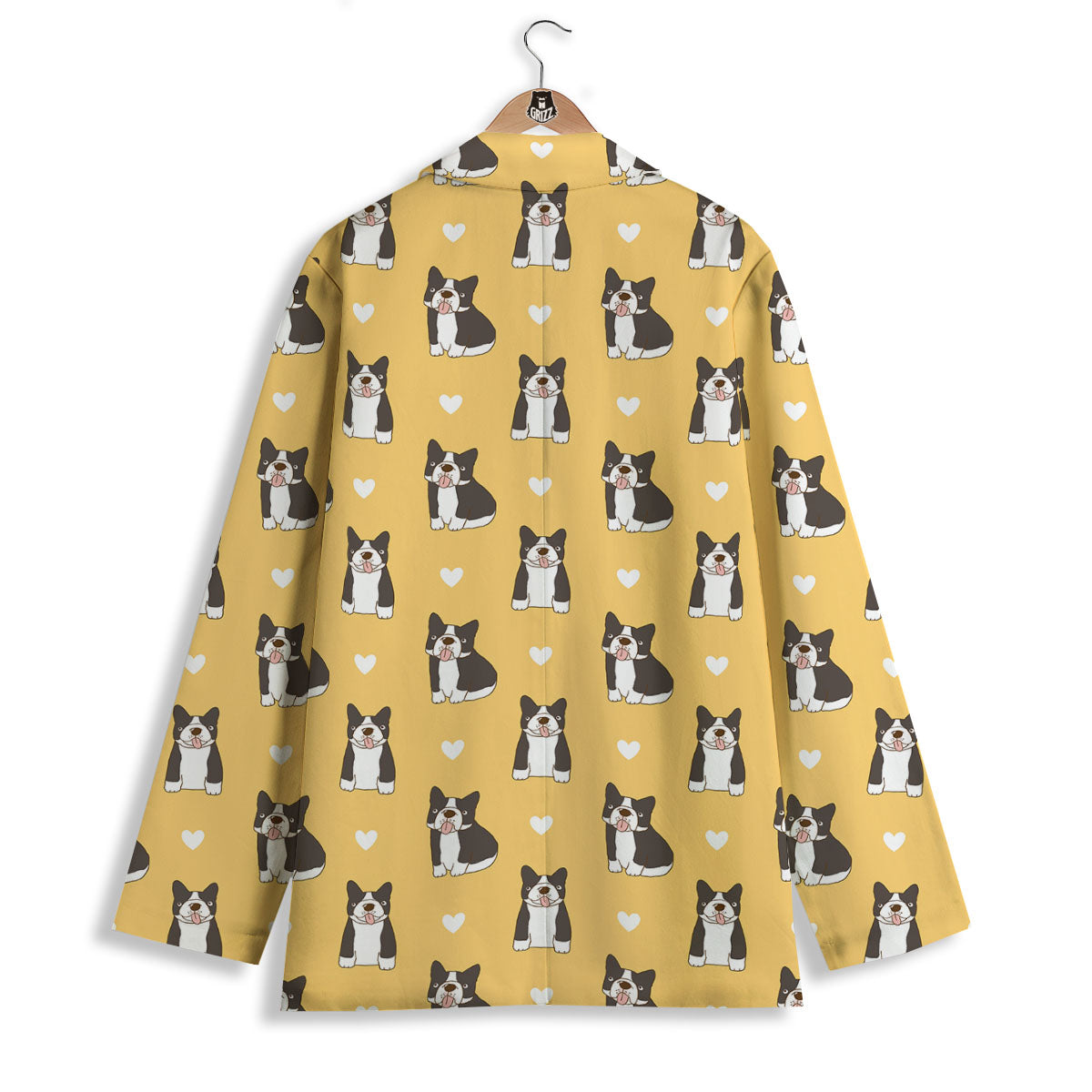 French Bulldog Lovely Print Pattern Women's Blazer-grizzshop