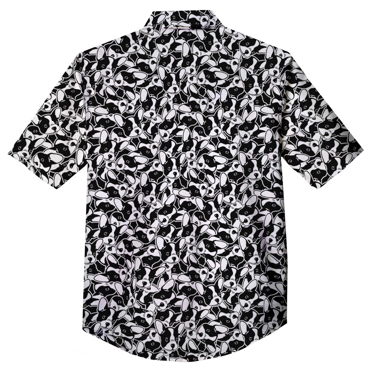French Bulldog Puppy Cute Print Pattern Button Up Shirt-grizzshop