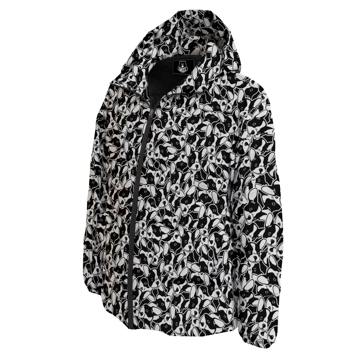 French Bulldog Puppy Cute Print Pattern Down Jacket-grizzshop