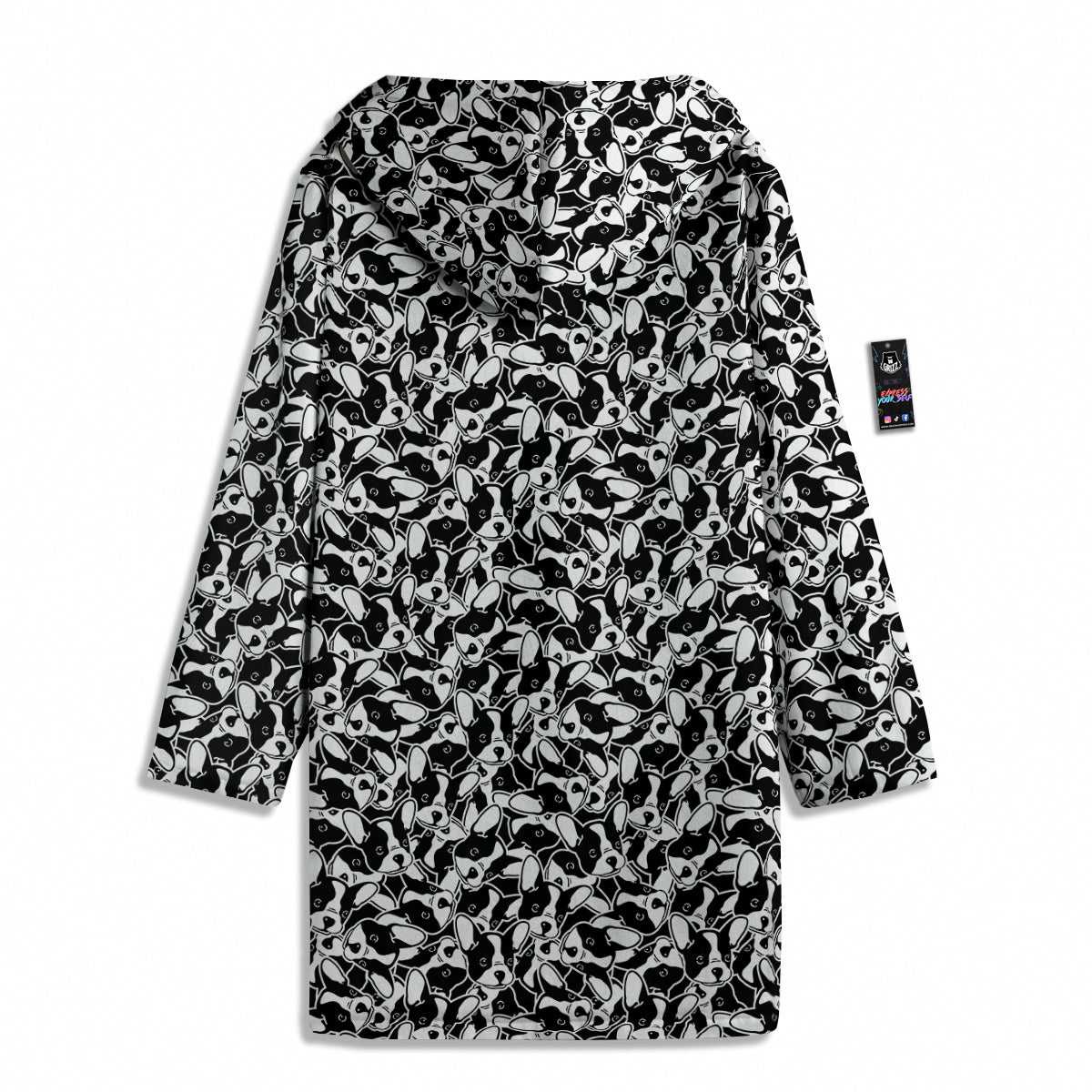 French Bulldog Puppy Cute Print Pattern Men's Windbreaker Jacket-grizzshop
