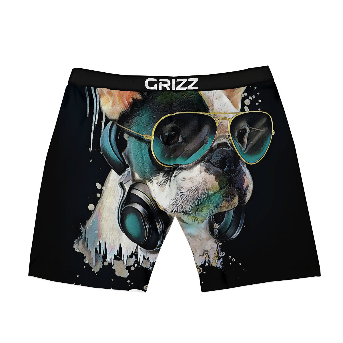 French Bulldog Puppy Watercolor Print Boxer Briefs-grizzshop
