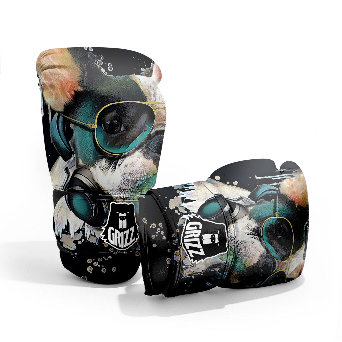 French Bulldog Puppy Watercolor Print Pro Boxing Glove