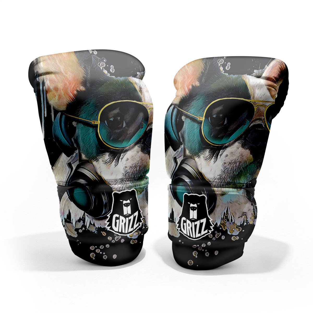 French Bulldog Puppy Watercolor Print Pro Boxing Glove