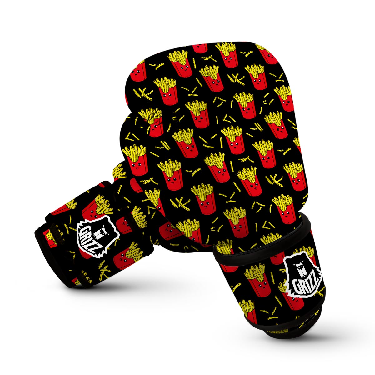 French Fries Cartoon Cute Print Pattern Boxing Gloves-grizzshop