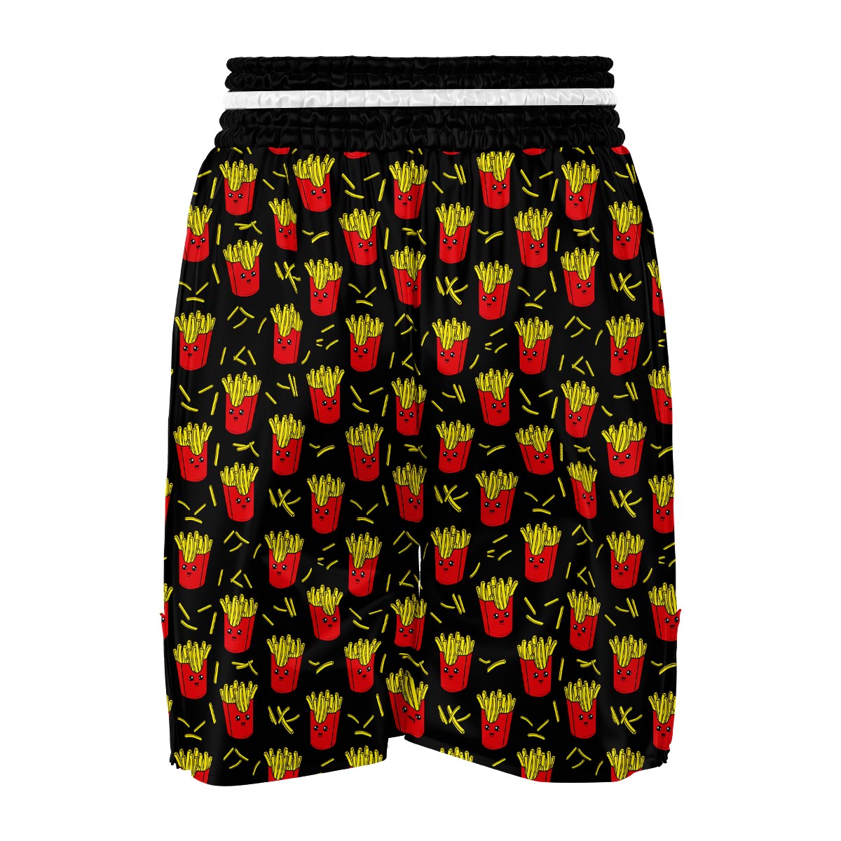 French Fries Cartoon Cute Print Pattern Boxing Shorts-grizzshop