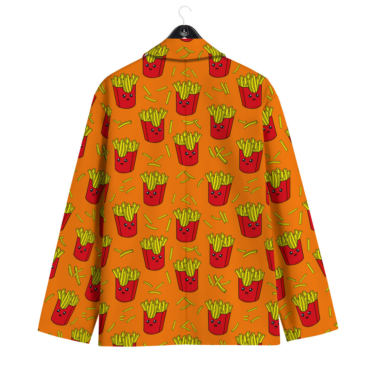 French Fries Cartoon Print Pattern Men's Sport Coat-grizzshop