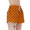 French Fries Cartoon Print Pattern Women's Shorts-grizzshop