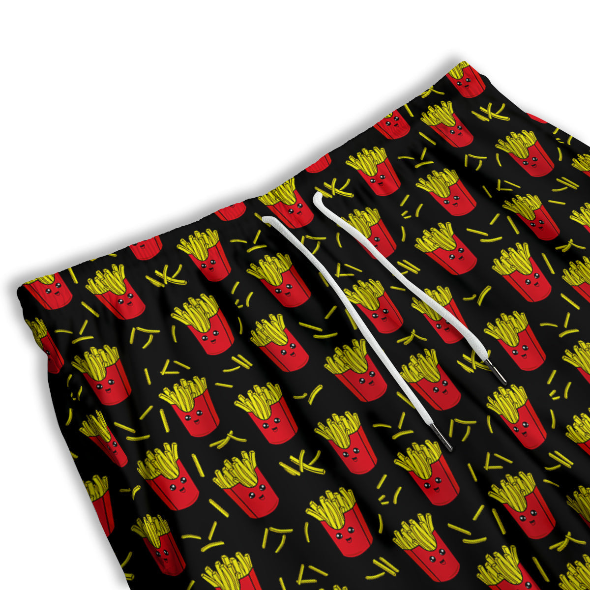 Gingham White And Pink Print Pattern Men's Athletic Shorts